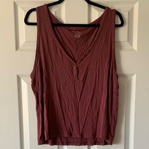 American Eagle Outfitters Burgundy Tank Top